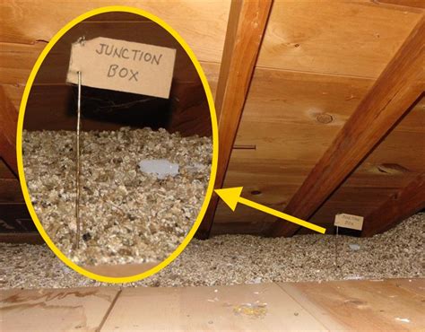 attic insulation protect electrical ceiling boxes for lights|insulation for attic junction boxes.